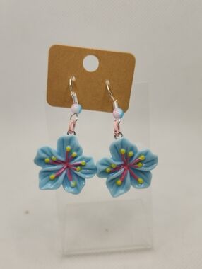 Blue Orchid Earrings